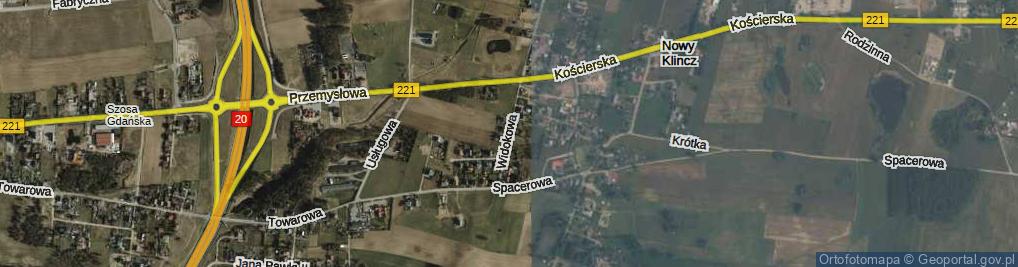 Zdjęcie satelitarne Widokowa ul.